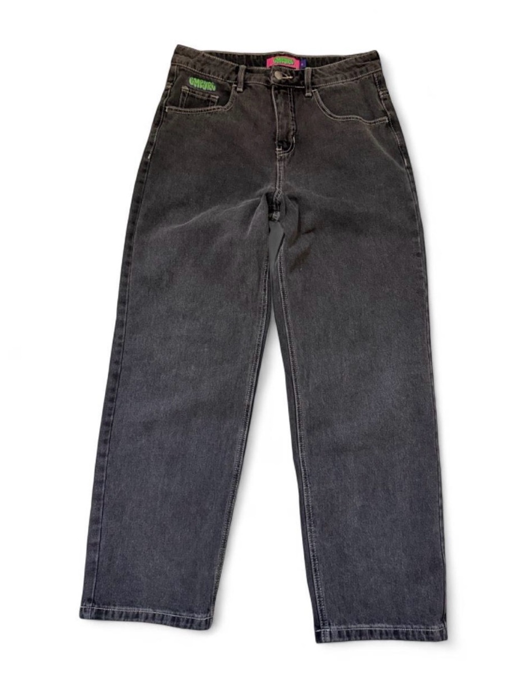 Empyre Women’s Straight-Leg Washed Black Jeans